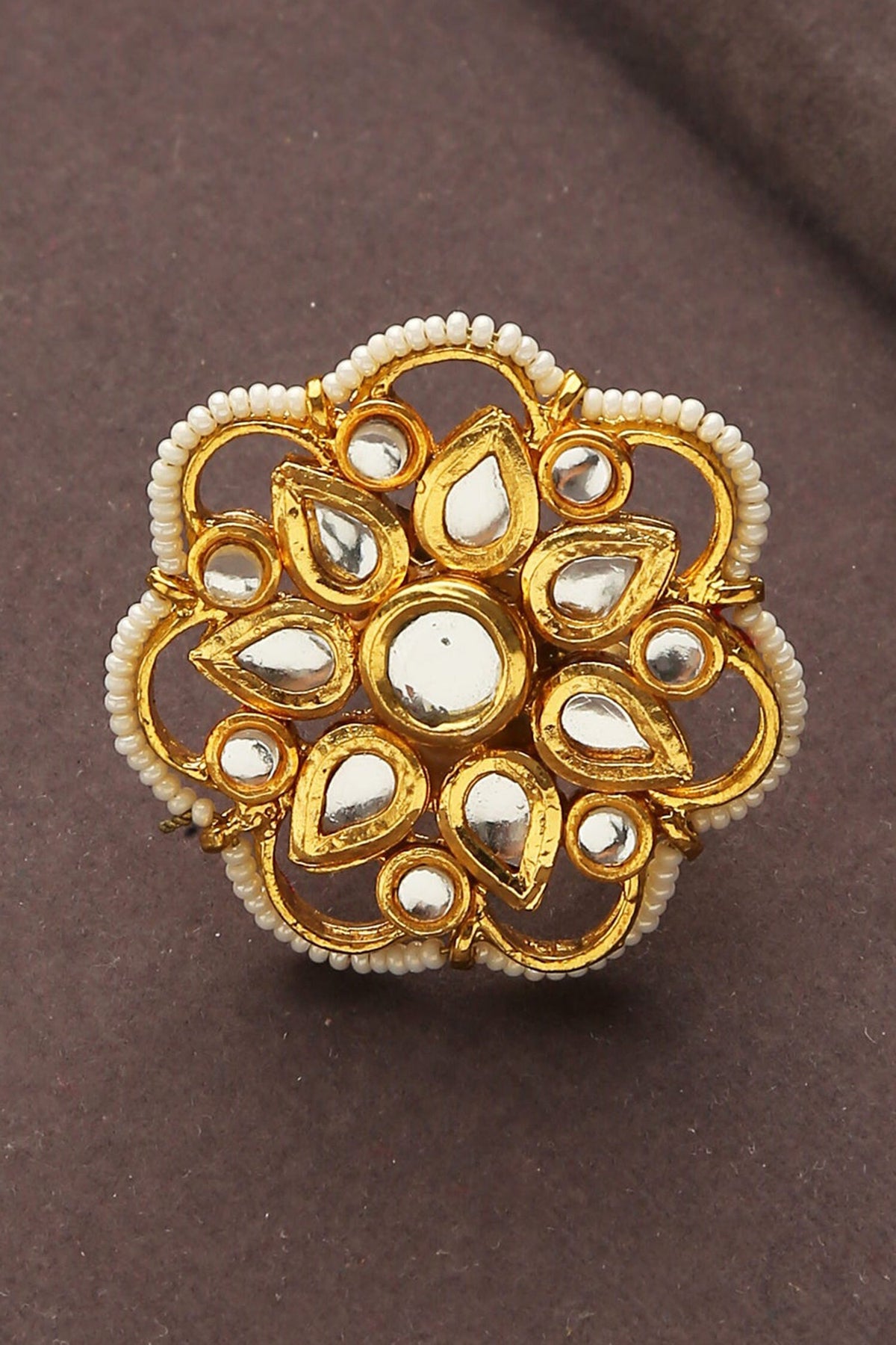 Floral Carved Ring 