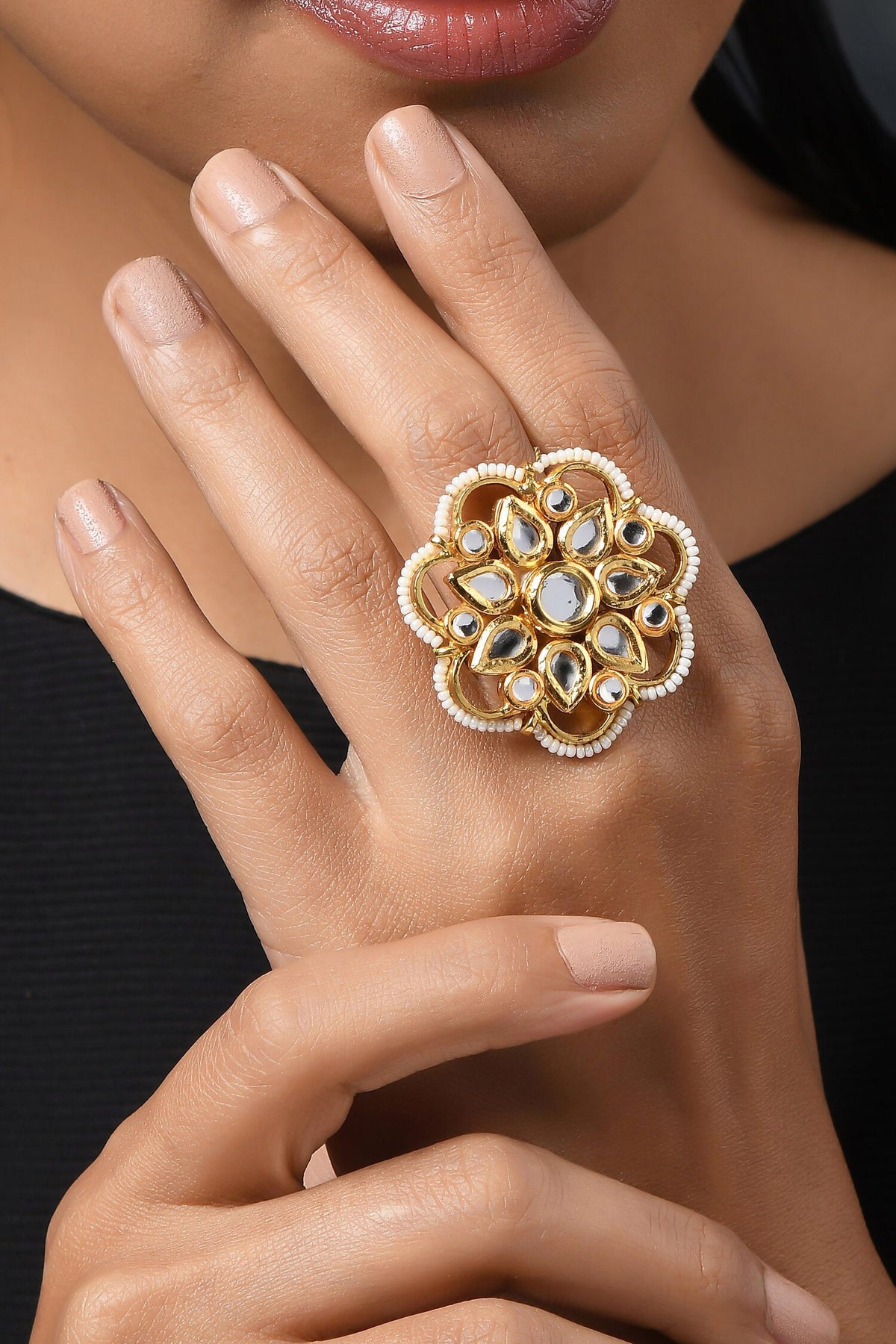 Floral Carved Ring 