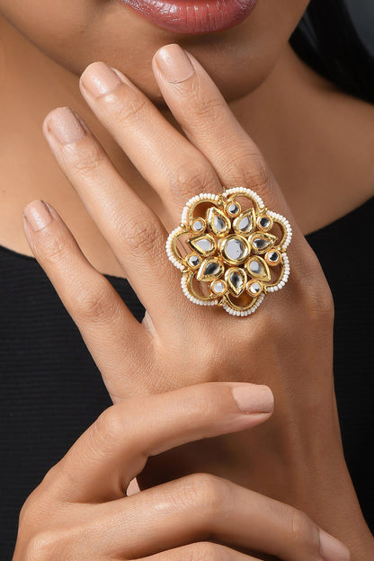 Floral Carved Ring 