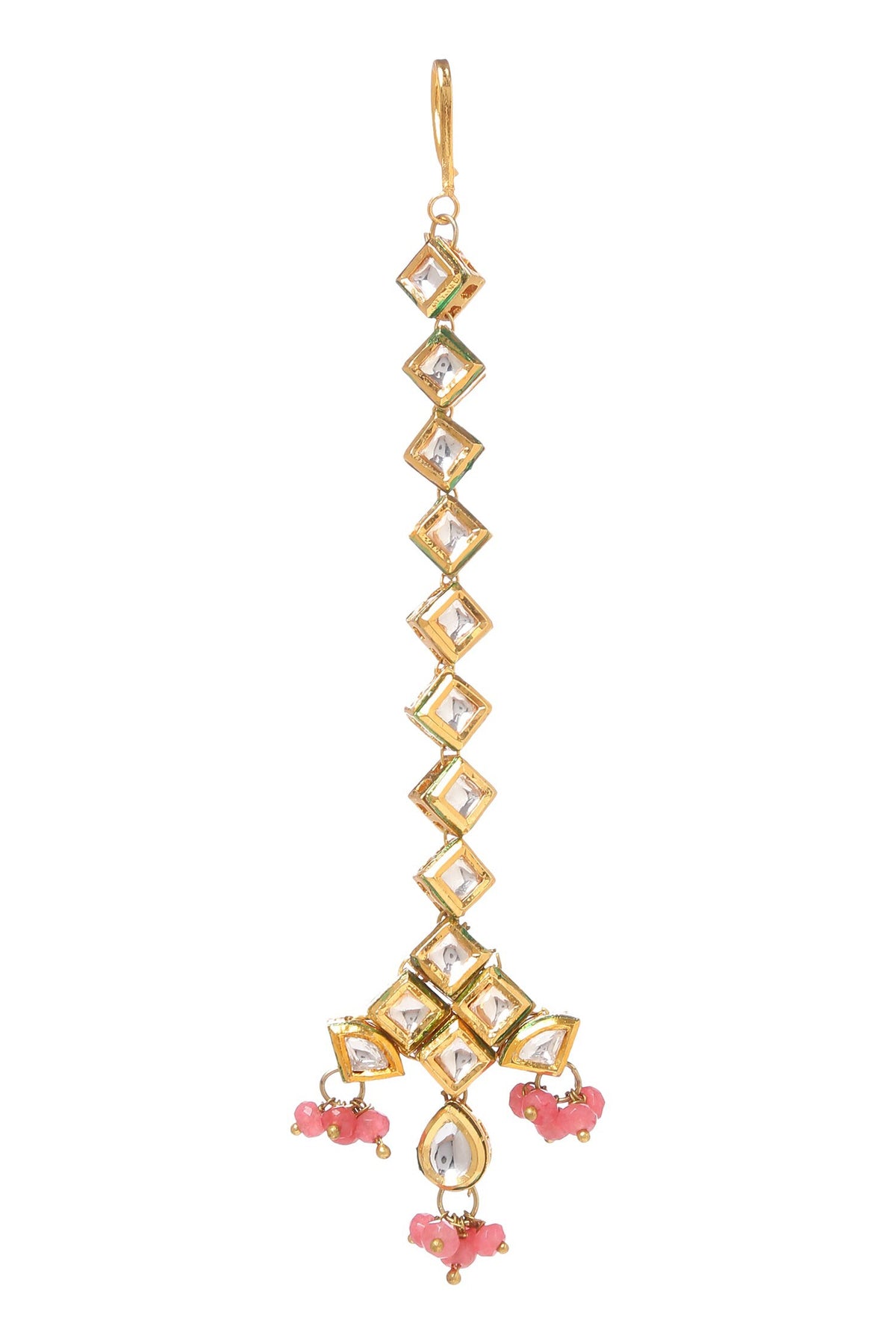Cutwork Kundan Embellished Maangtikka 