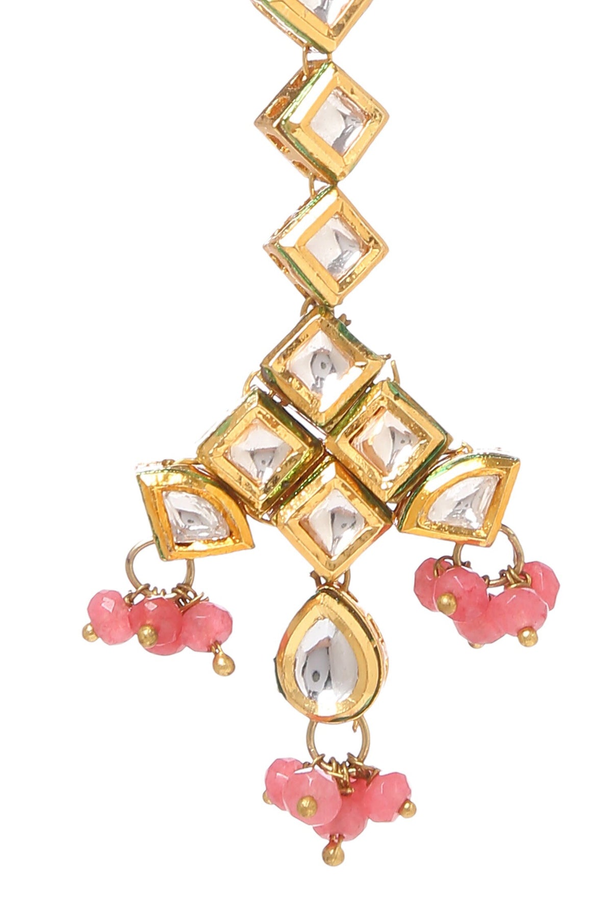 Cutwork Kundan Embellished Maangtikka 
