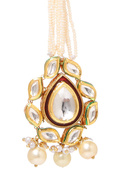 Uncut Polki Embellished Maangtikka 