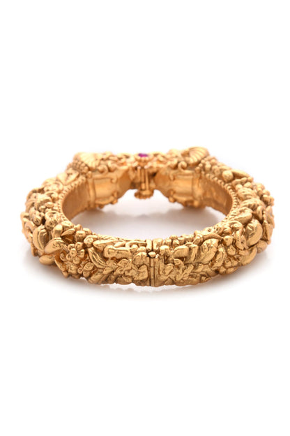 Temple Work Embossed Bangle 