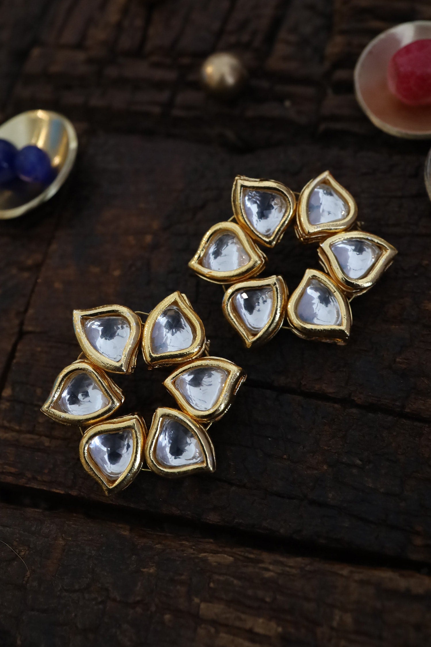 Floral Cutwork Studs 
