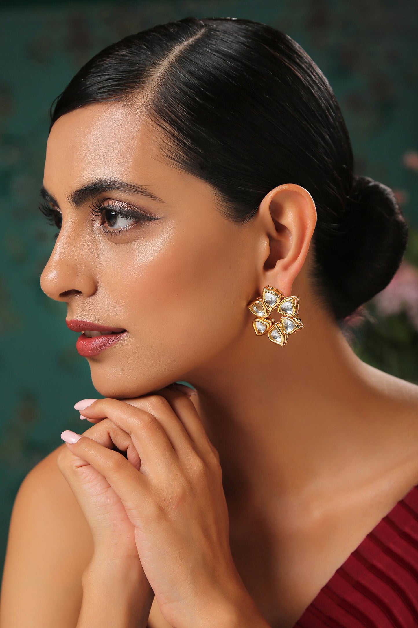 Floral Cutwork Studs 