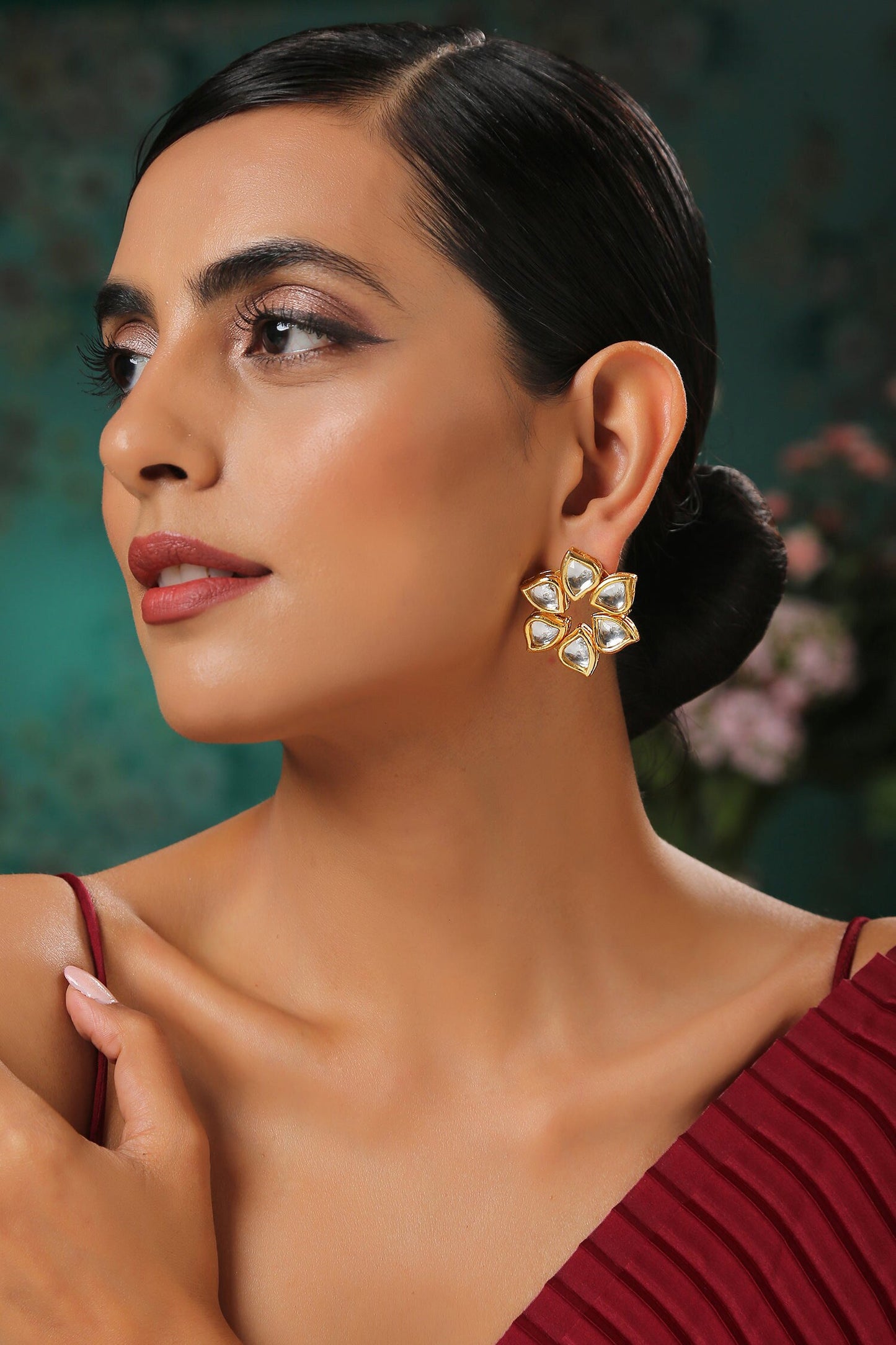 Floral Cutwork Studs 