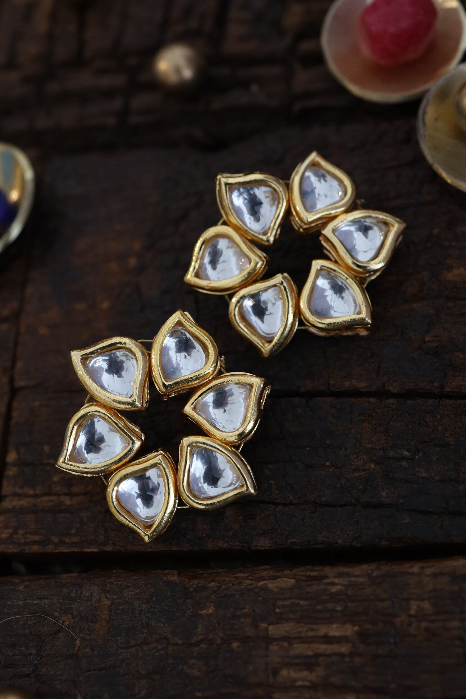 Floral Cutwork Studs 