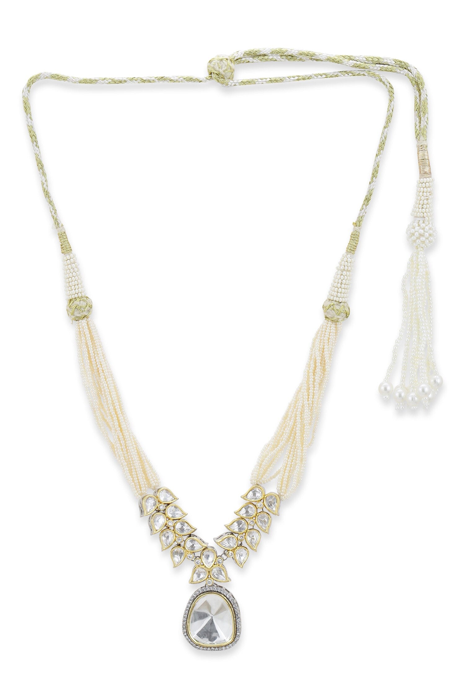Geometric Cutwork Kundan Choker 