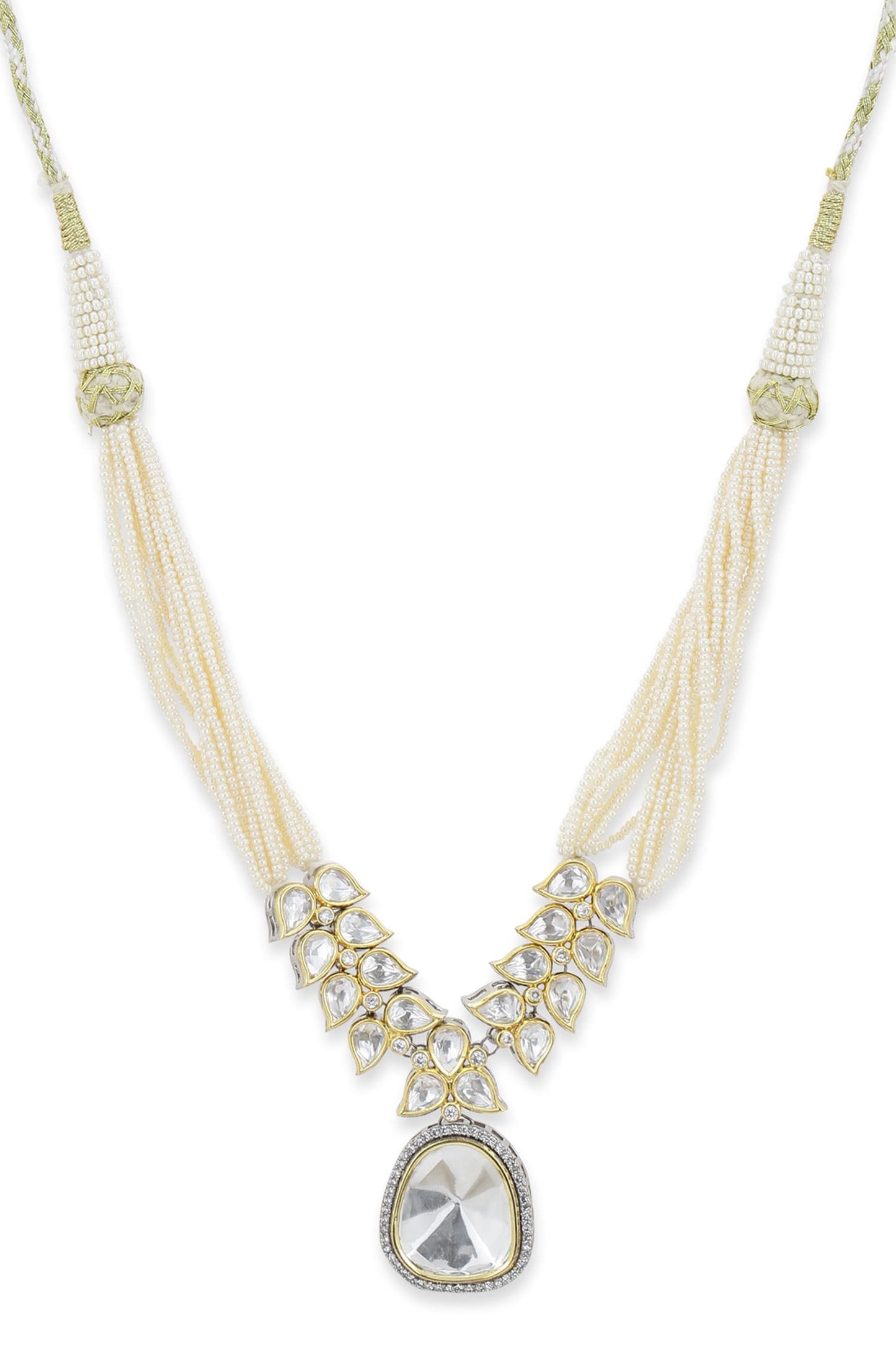 Geometric Cutwork Kundan Choker 