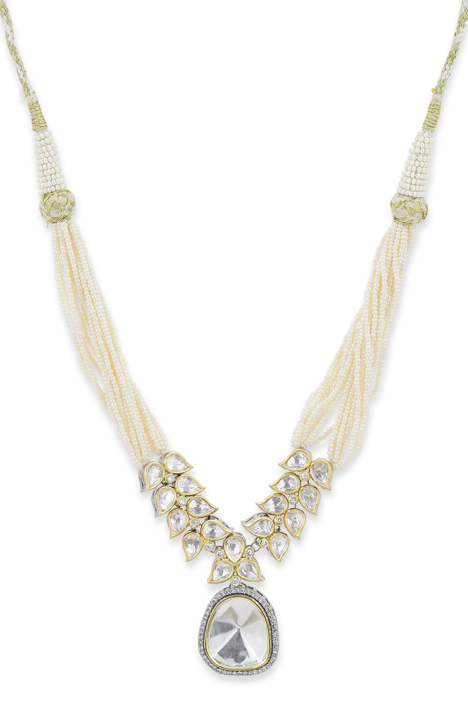 Geometric Cutwork Kundan Choker 