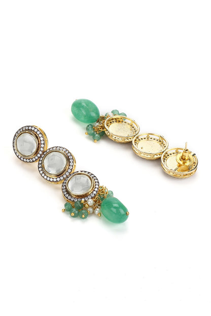Clear Kundan Studded Choker Set 