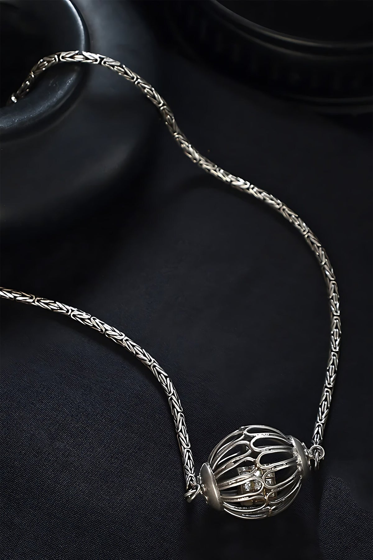 Sphere Pendant Necklace 