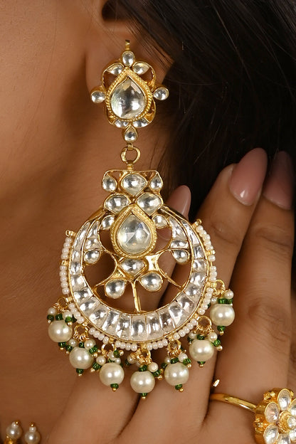 Pearl Embellished Necklace Set 