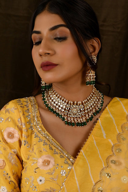 Kundan Studded Necklace Set 