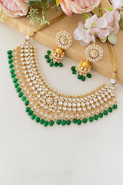 Kundan Studded Necklace Set 