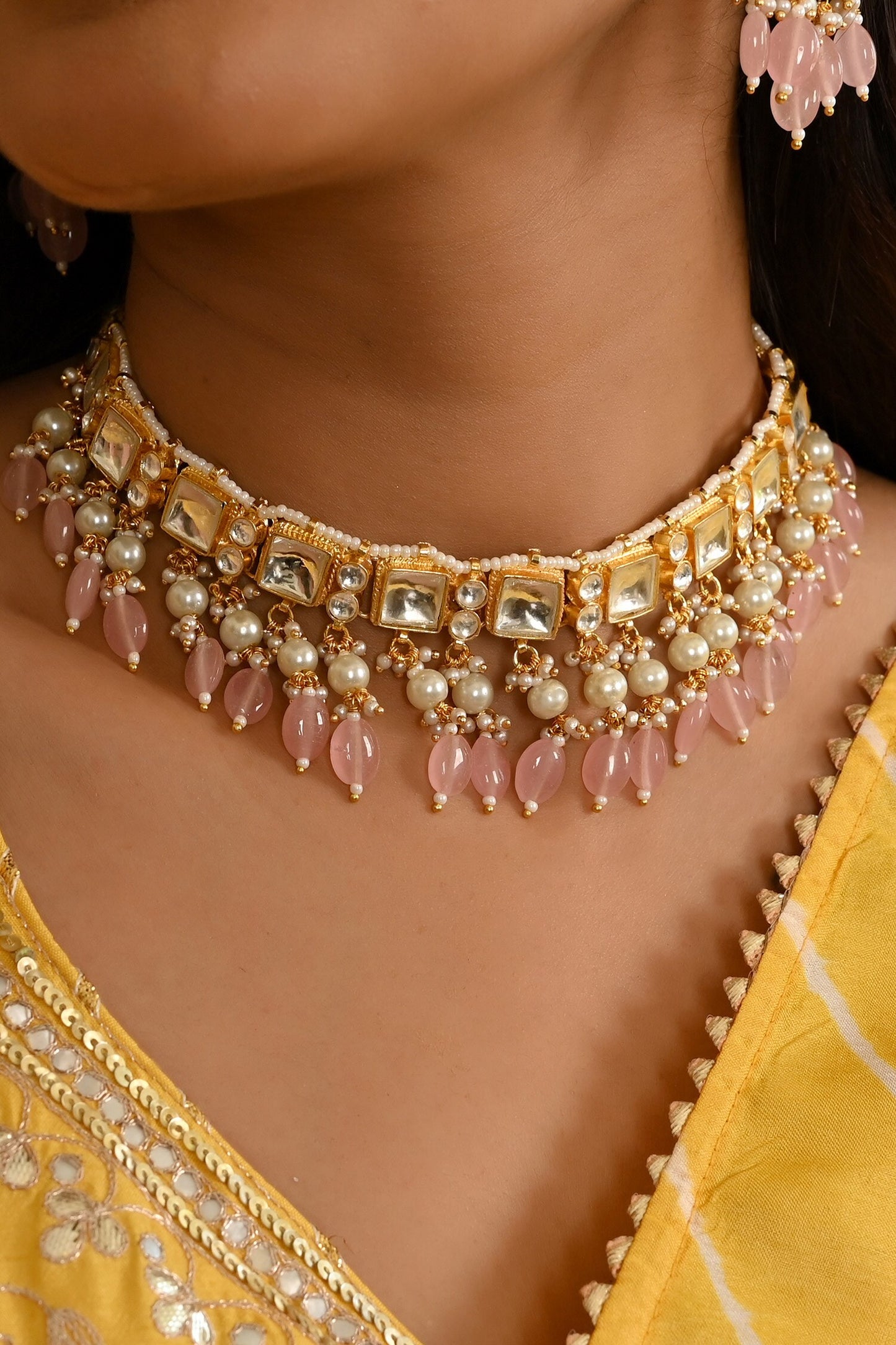 Geometric Shaped Choker Set 