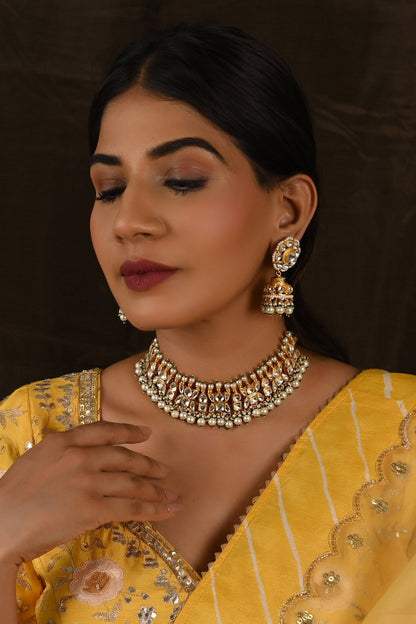 Bead Embellished Choker Set 