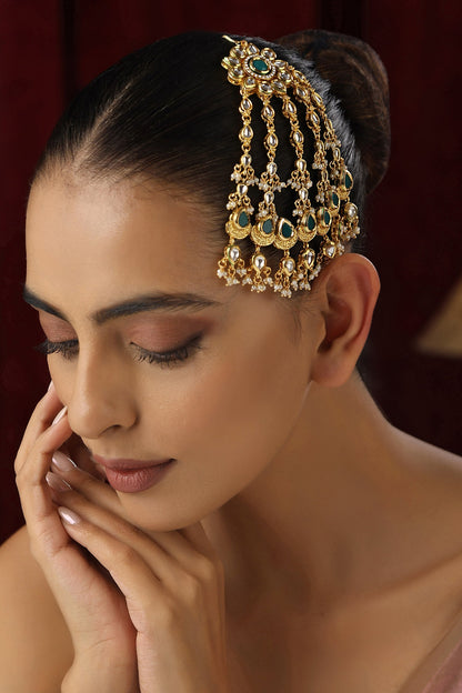 Kundan Studded Floral Passa 