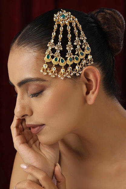 Kundan Studded Floral Passa 