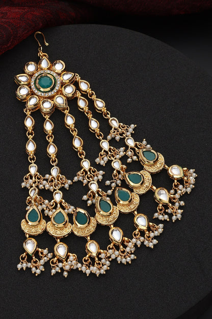 Kundan Studded Floral Passa 