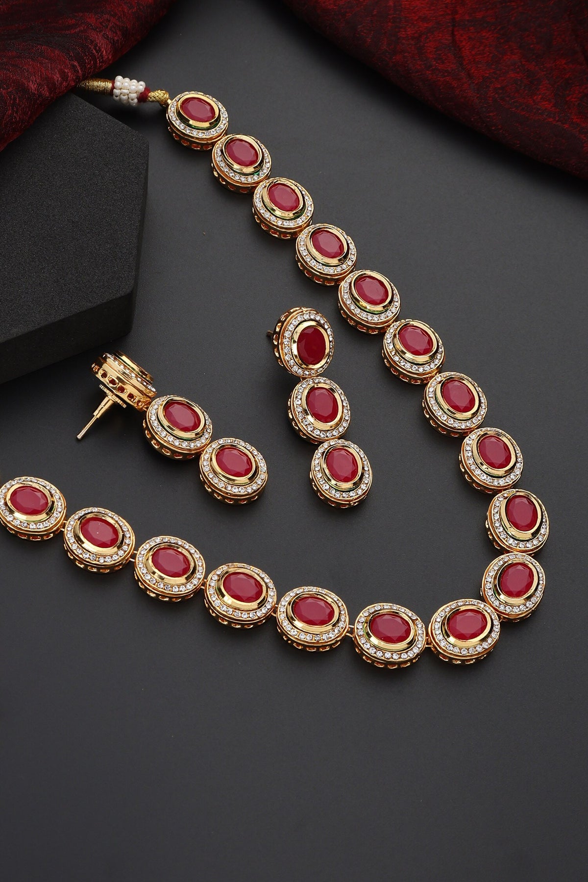 Stone Studded Kundan Choker Set 