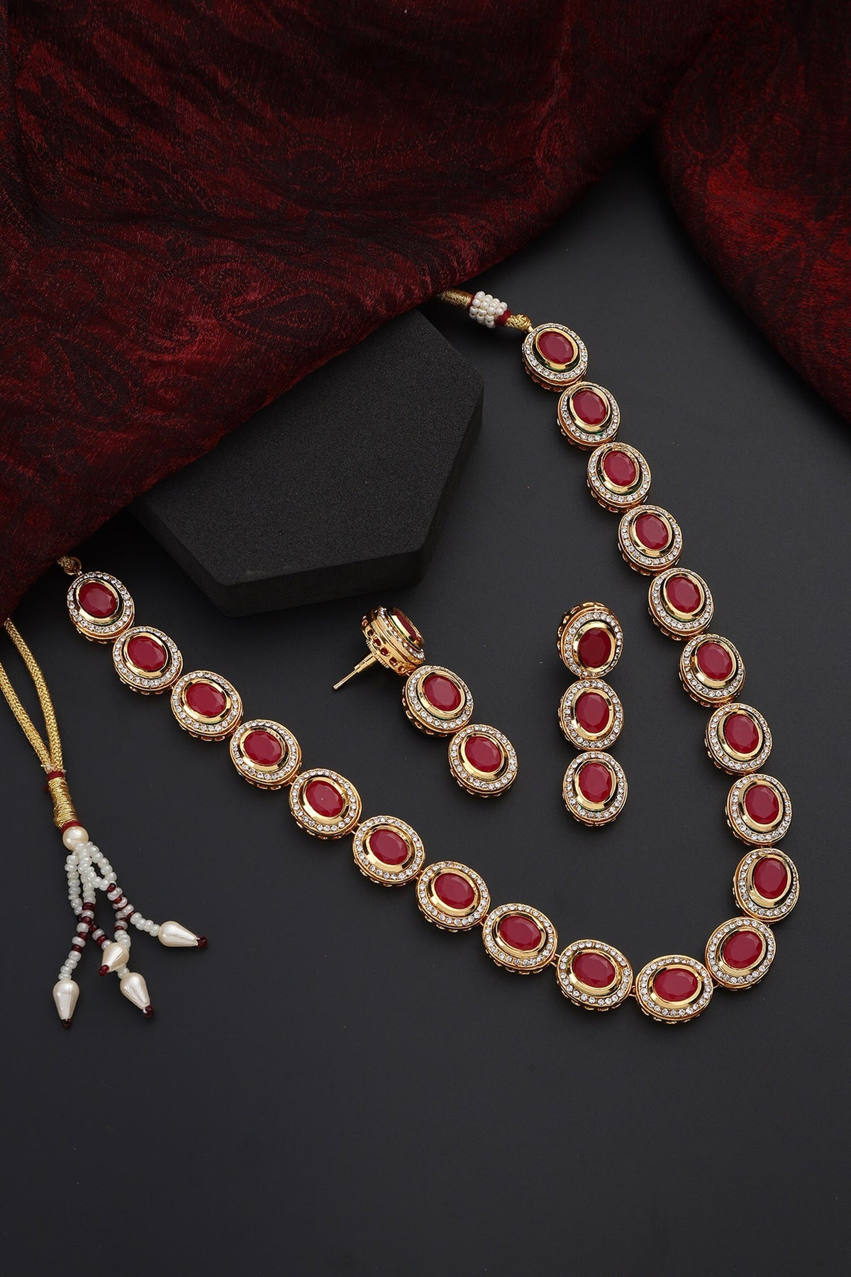 Stone Studded Kundan Choker Set 