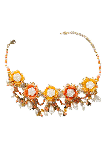 Samyuta Floral Hand Embroidered Choker 