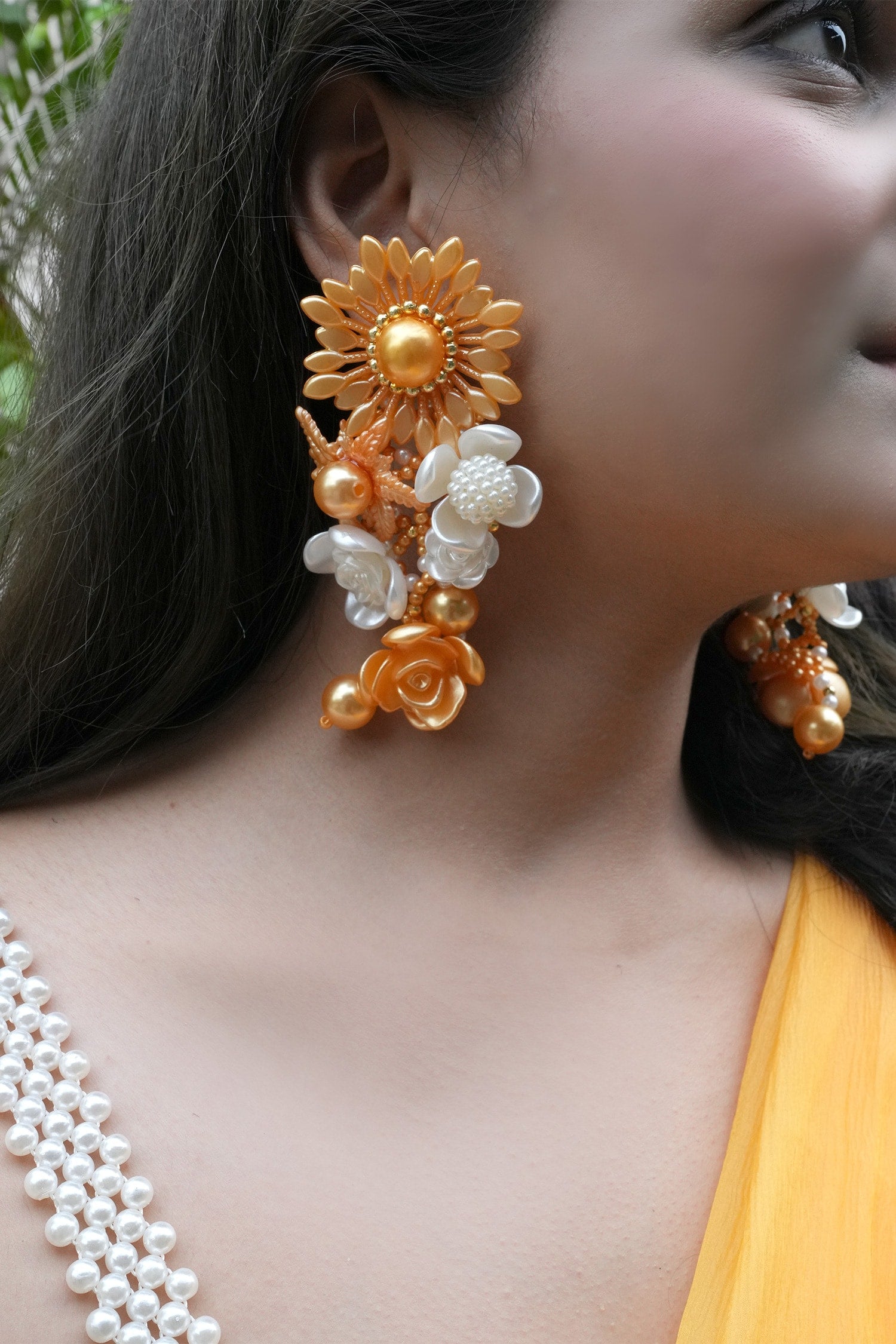 Dhatri Bead Embellished Earrings 