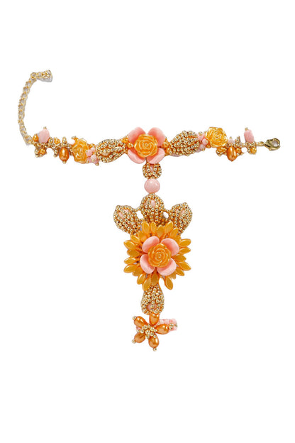 Gamya Bead Embellished Hathphool - Single Pc 