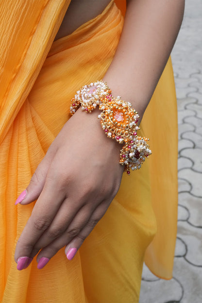 Induleka Pearl Embellished Bangle 