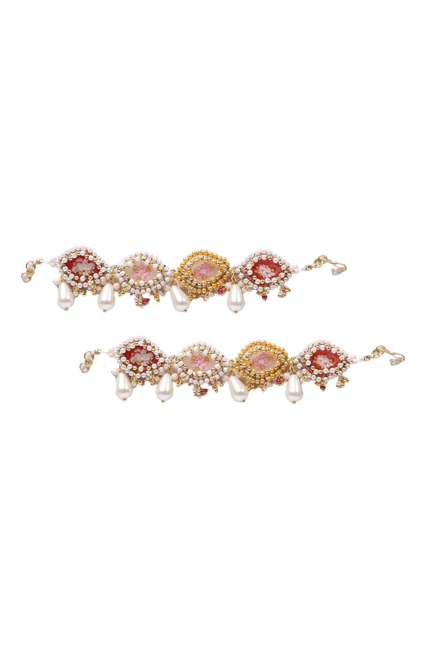 Induleka Pearl Embellished Ear Chain 