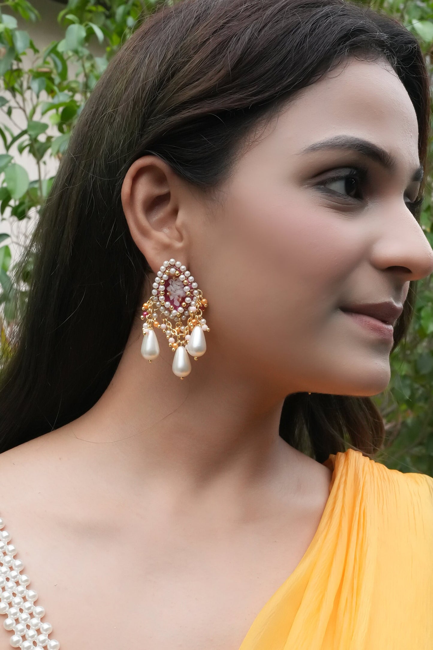 Induleka Tear Drop Shaped Earrings 