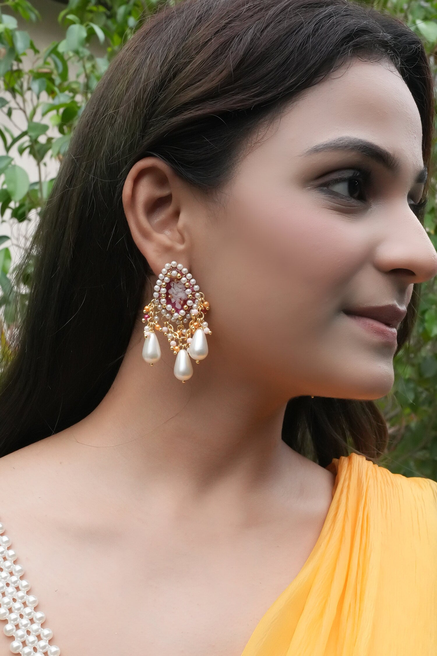 Induleka Tear Drop Shaped Earrings 