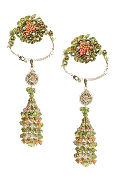 Induleka Pearl Embellished Kaleeras - Set of 2 
