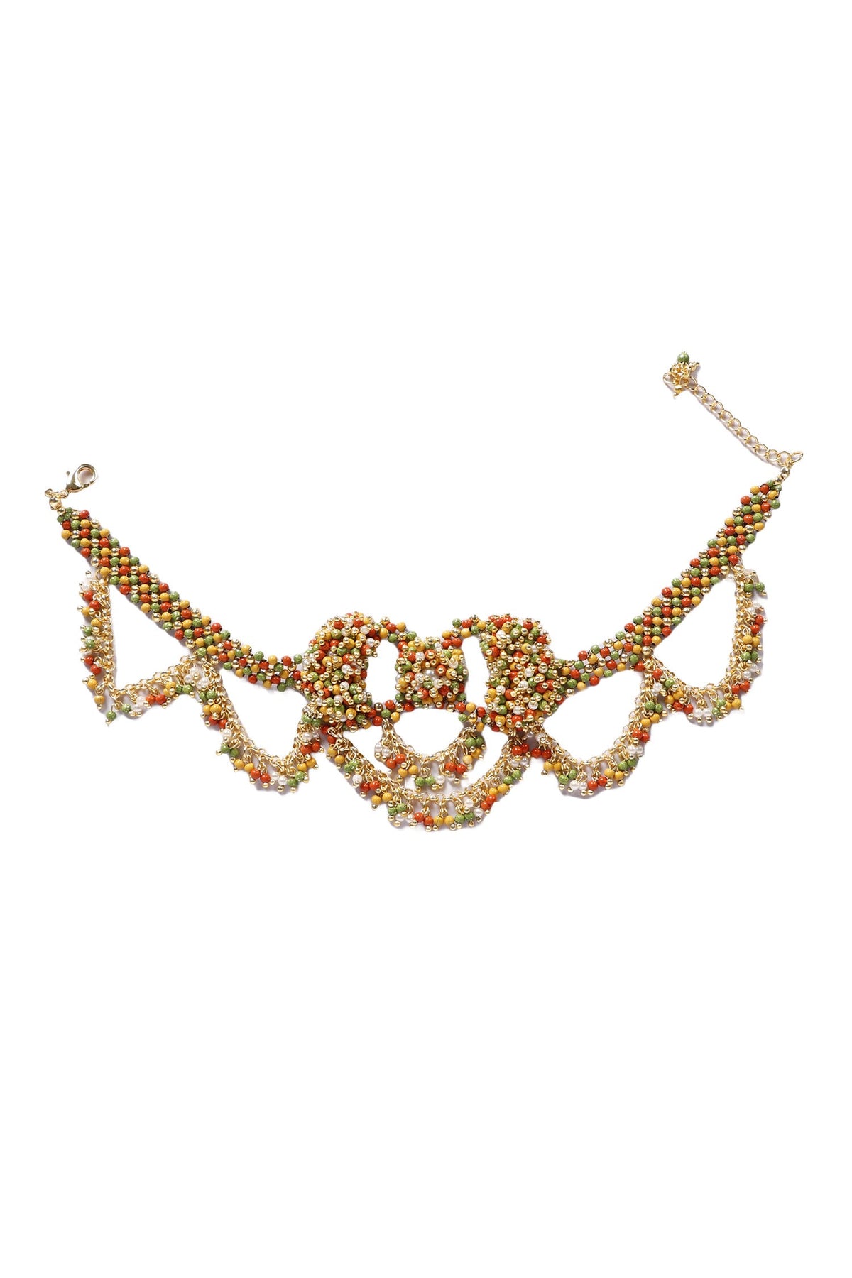 Kamli Pearl Bead Embellished Choker 