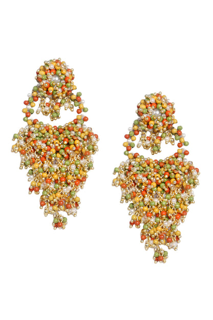 Kamli Pearl Bead Embellished Earrings 