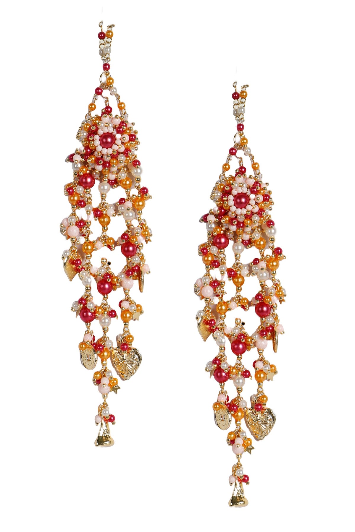 Mohini Pearl Bead Embellished Earrings 