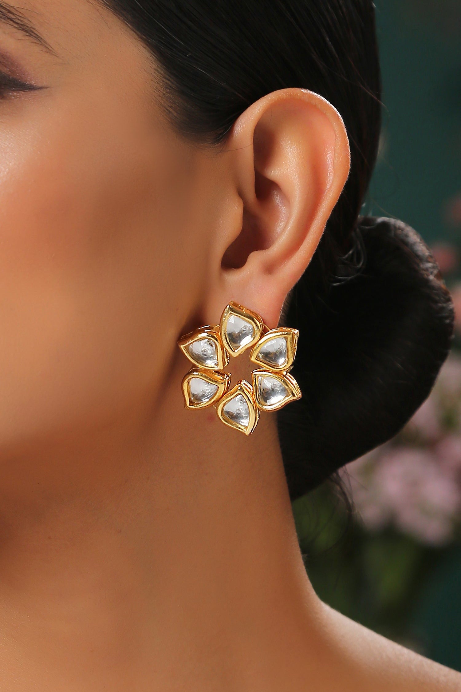 Floral Cutwork Studs 
