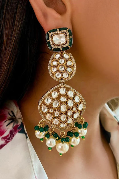 Maharani Meena Kundan Necklace Set 