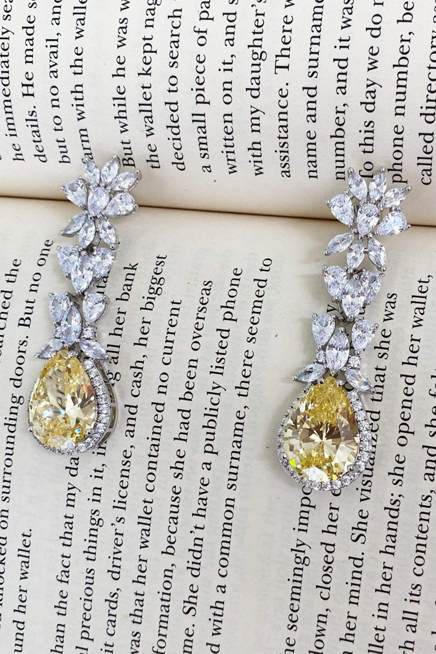 Citrine Elliptic Dimonte Necklace Set 