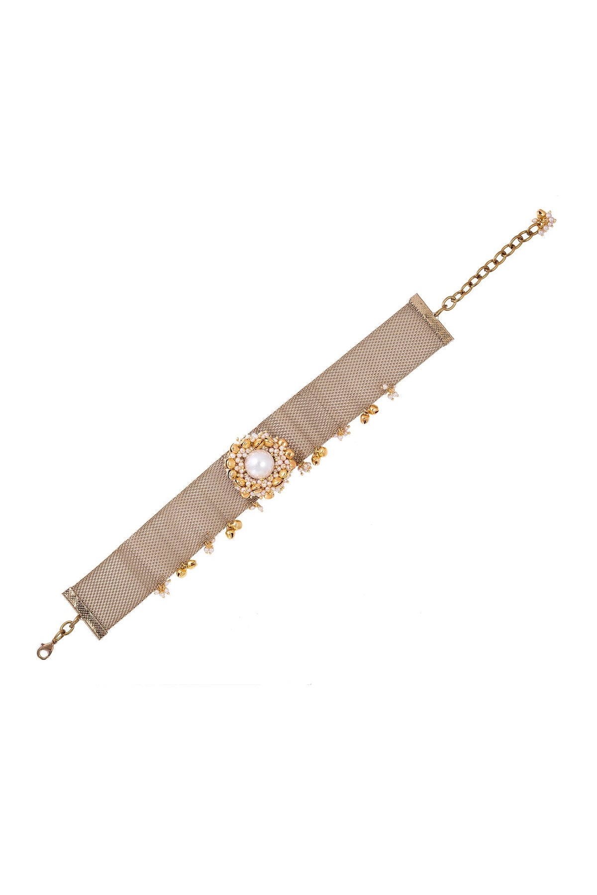 Mesh Pearl Choker 