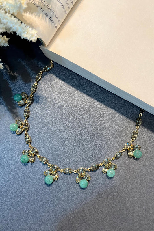 Swarovski Green Choker Necklace 