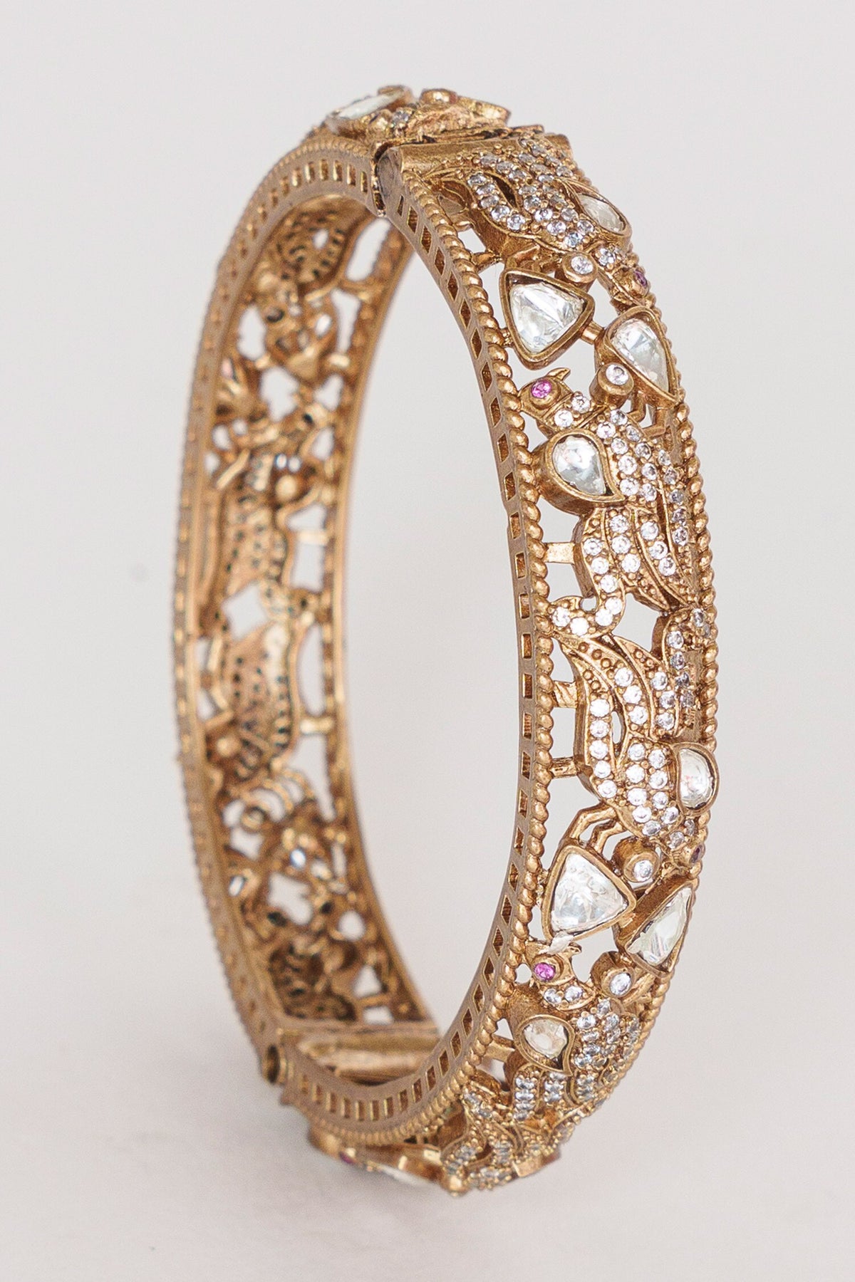 Moissanite Embellished Kada - Set of 2 