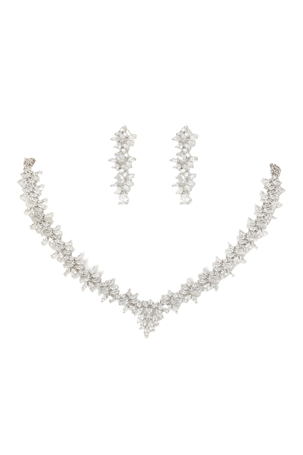 Leaf Vine Pattern Necklace Set 