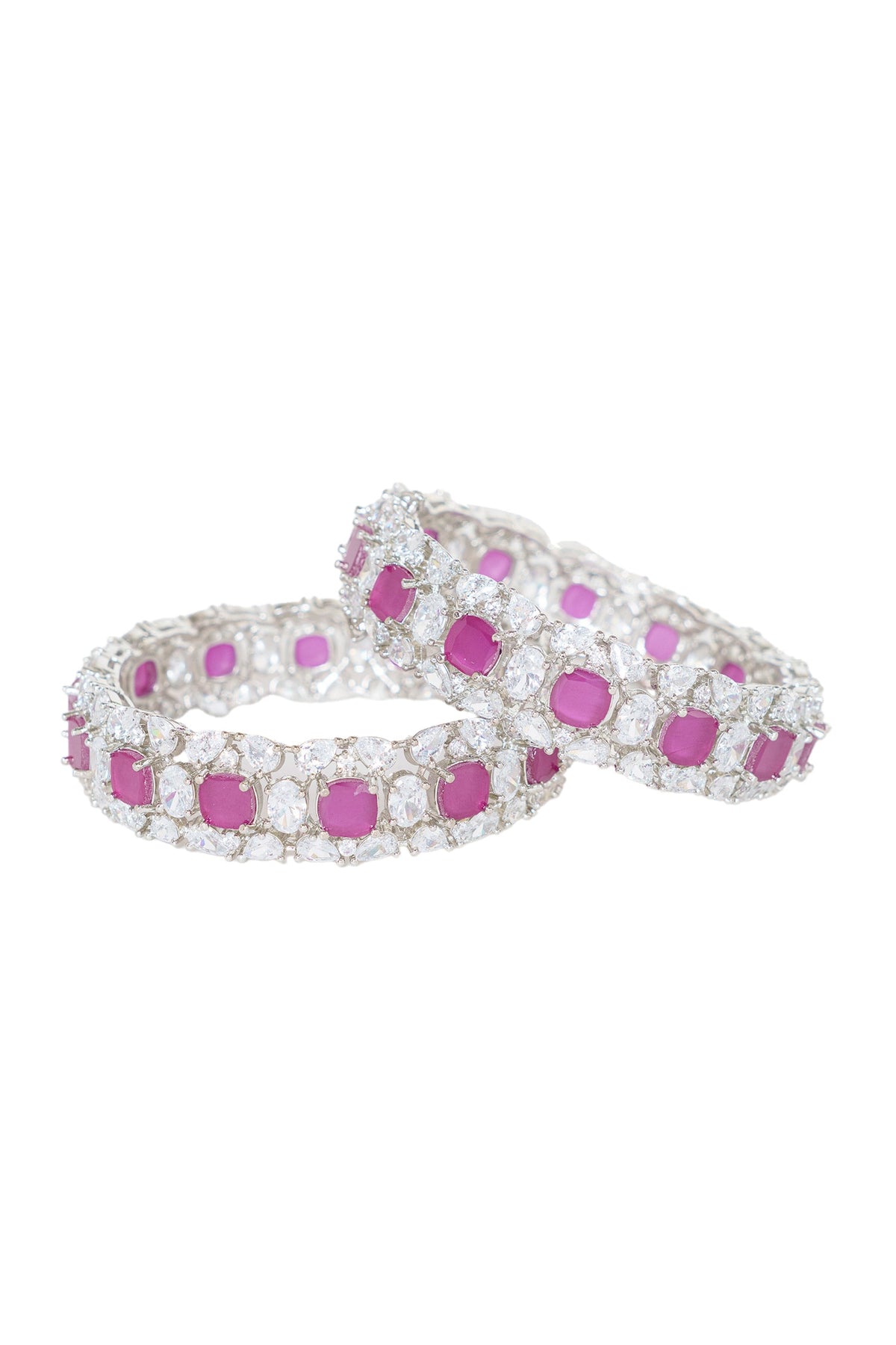 Diamond Embellished Bangles - Set of 2 