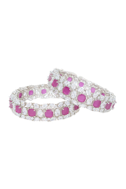 Diamond Embellished Bangles - Set of 2 