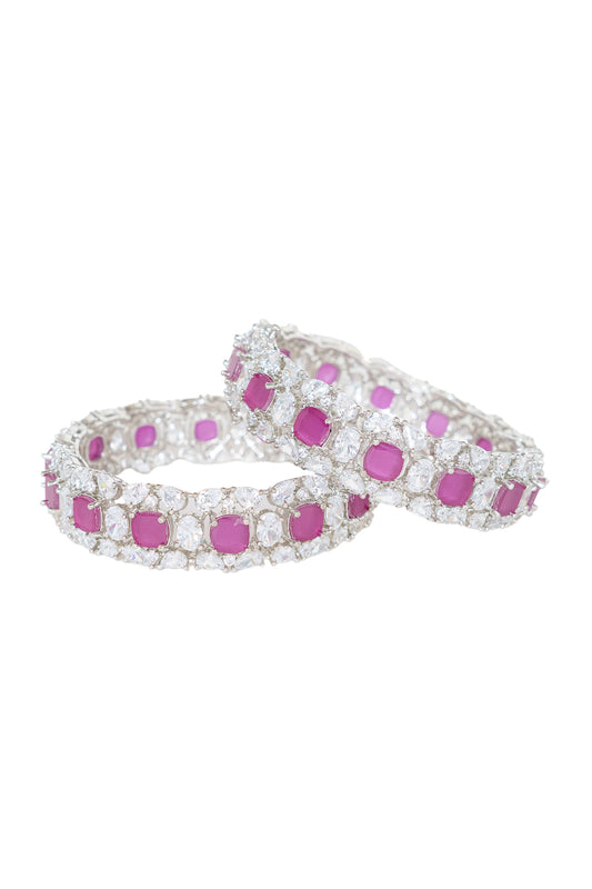 Diamond Embellished Bangles - Set of 2 