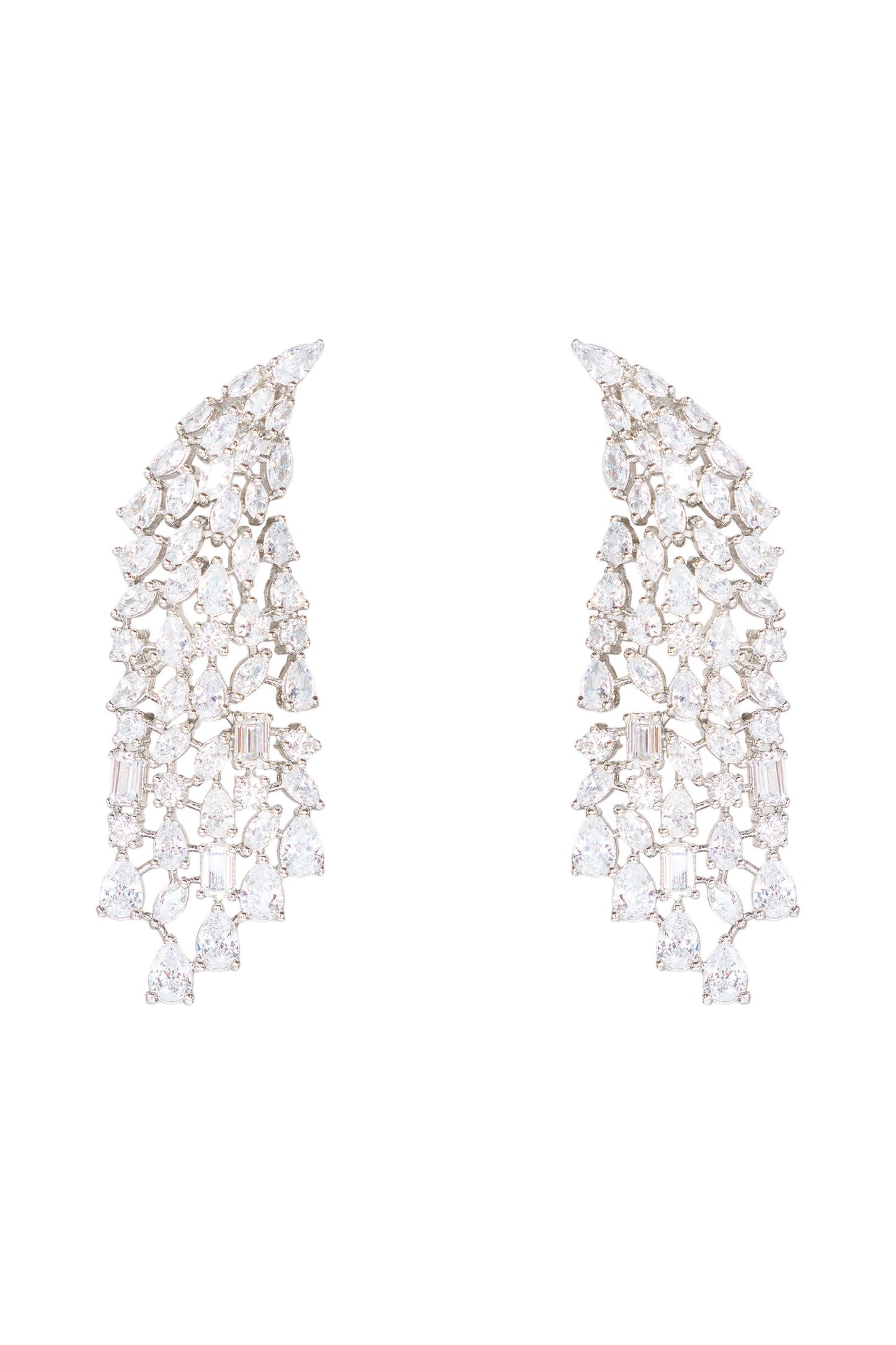4 String Embellished Earrings 