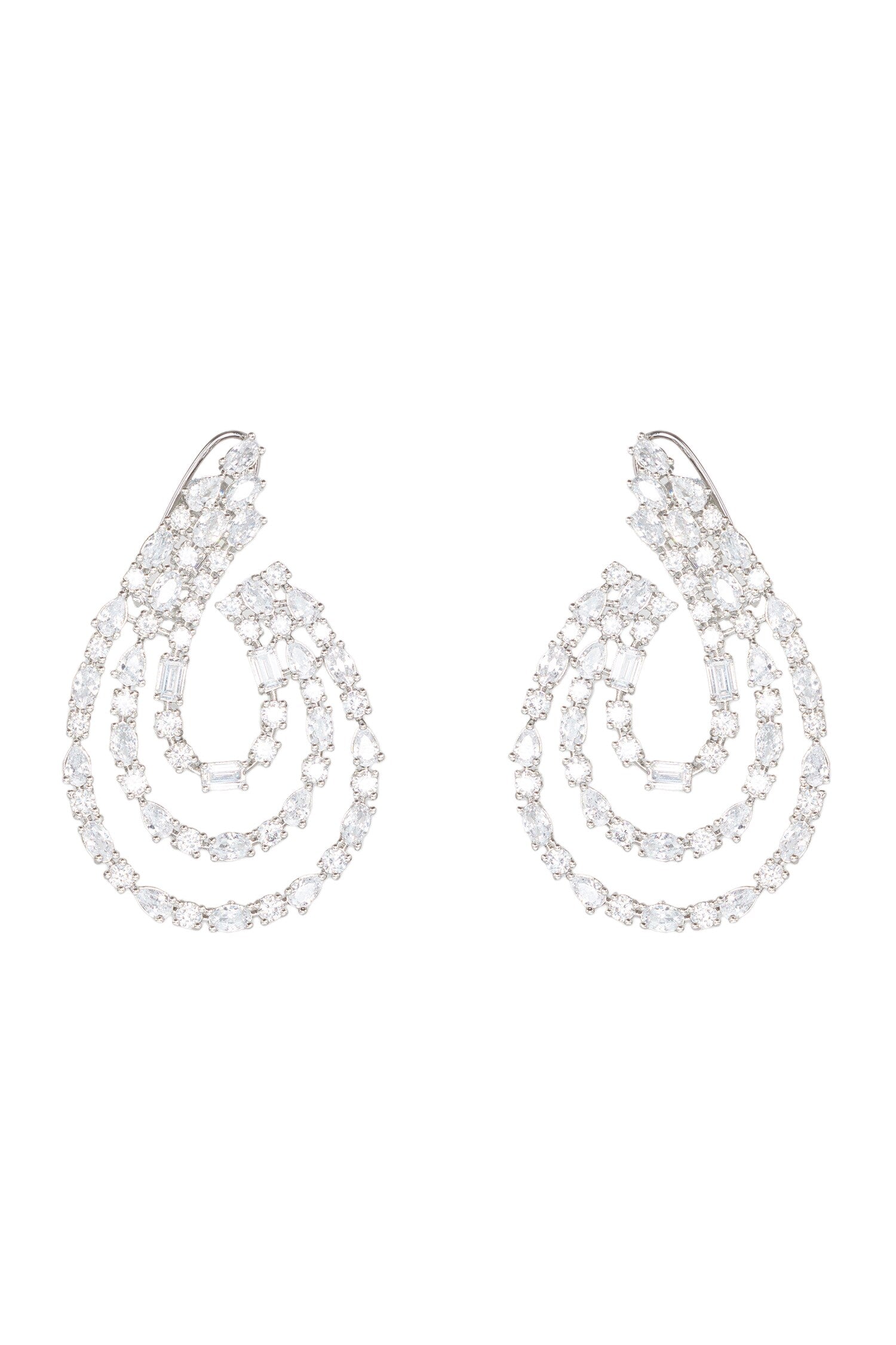 Diamond Embellished Hoops 