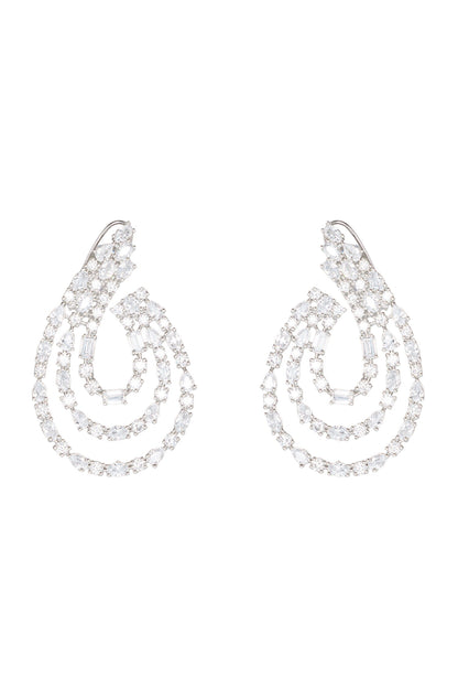 Diamond Embellished Hoops 
